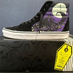 Vans Sk8 Hi Nightmare before Christmas Size 9.5 Glow in the dark